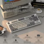 ATTACK SHARK K86 RGB TKL Wireless Mechanical with screen Business Grey - Image 2