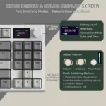 ATTACK SHARK K86 RGB TKL Wireless Mechanical with screen Business Grey - Image 3