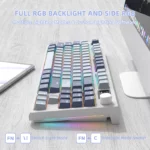 ATTACK SHARK K86 RGB TKL Wireless Mechanical with screen Lavender blue - Image 5