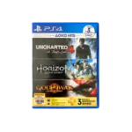 3 in 1 Bundle: Uncharted 4 + Horizon Zero Dawn + God of War (Open box)