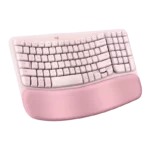 Logitech Wave Keys Ergonomic Wireless Full Size Rose - Image 2