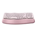 Logitech Wave Keys Ergonomic Wireless Full Size Rose - Image 3