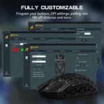 ATTACK SHARK R5 Wireless 8K Gaming Ultra Black - Image 4