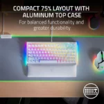 Razer BlackWidow V4 75% Wired White - Image 3