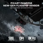 ATTACK SHARK R2 Gaming 8K Black - Image 6