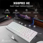 ATTACK SHARK X68 PRO HE Wireless Rapid Magnetic White - Image 2