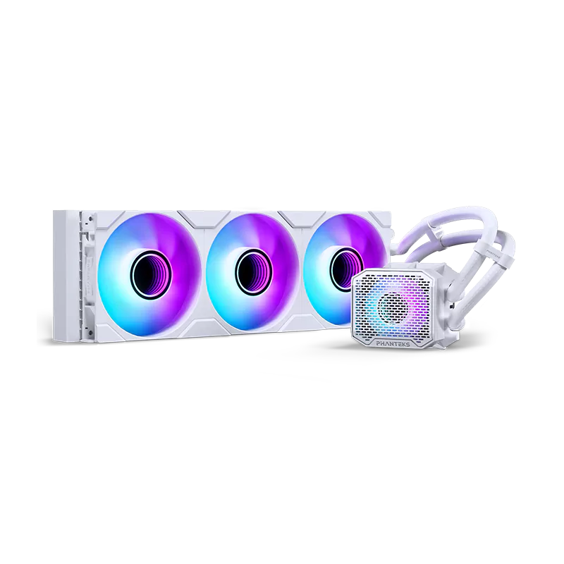 GlacierOne_360M25G2_White_06 Phanteks Glacier One 360M25 G2 AIO Liquid White - Image 1