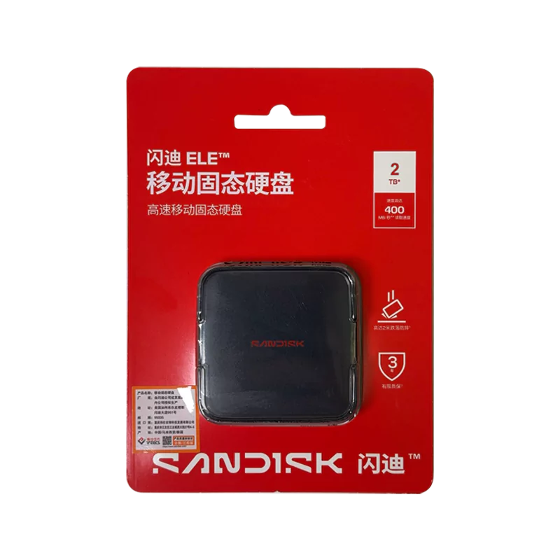 ele1tb_3 SanDisk ELE 2TB Portable SSD 400MB/s - Image 1