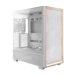 Antec FLUX Wood Mid Tower with 5x Fan White - Image 9