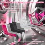 ATTACK SHARK R82 HE Rapid Trigger Keyboard Magnetic Switch Berryred contour line - Image 5