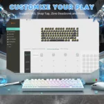 ATTACK SHARK R82 HE Rapid Trigger Keyboard Magnetic Switch White contour line - Image 9