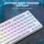 ATTACK SHARK R82 HE Rapid Trigger Keyboard Magnetic Switch White contour line - Image 3