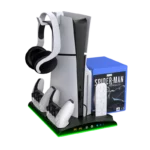 Dobe TP5-3570 Multi Functional Cooling Stand Charging Dock Station For PS5/ PS5 Slim Black