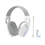 ATTACK SHARK L90 Foldable RGB Ultra-Light Tri-Mode Gaming Headset White