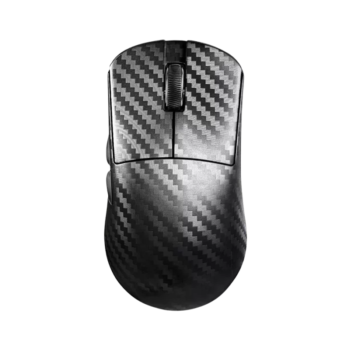 ATTACK SHARK R11 ULTRA 8000 Hz Draadloze Gamingmuis van Carbon Fiber, 49g SUPERLIGHT, 42000 DPI, 20000 FPS, PAW3950MAX, Nordic 52840, Ice-Feel Coating, BT/2.4G/Bedraad, voor PC/Mac, Geweven Zwart