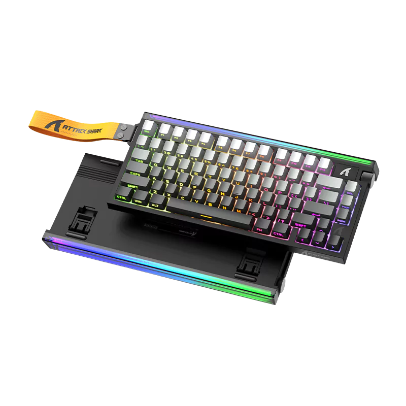 ATTACK SHARK R85 HE Rapid Trigger Keyboard Magnetic Switch Grey Gradient