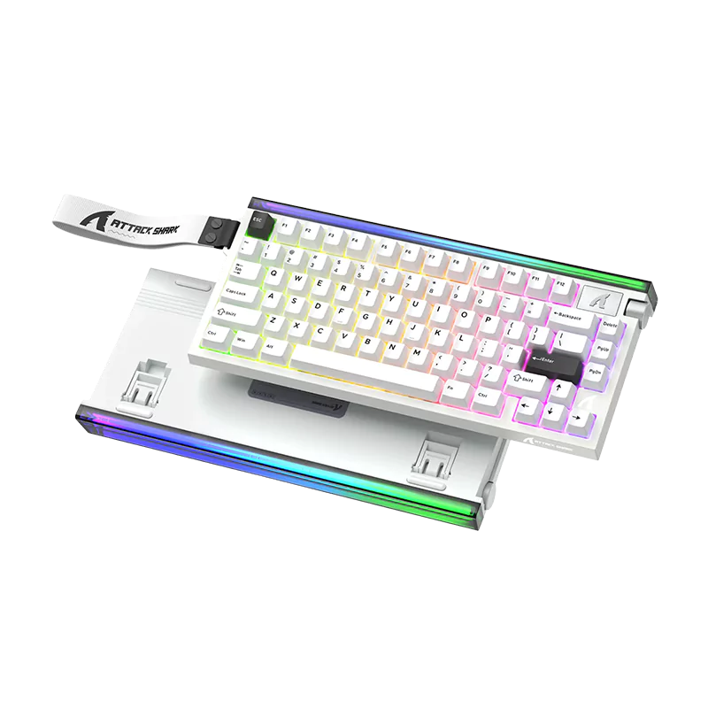 ATTACK SHARK R85 HE Rapid Trigger Keyboard Magnetic Switch White