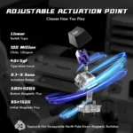 ATTACK SHARK R85 HE Rapid Trigger Keyboard Magnetic Switch White - Image 4