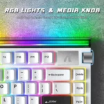ATTACK SHARK R85 HE Rapid Trigger Keyboard Magnetic Switch White - Image 7