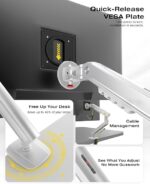 NB A5-XS Monitor Arm White - Image 3