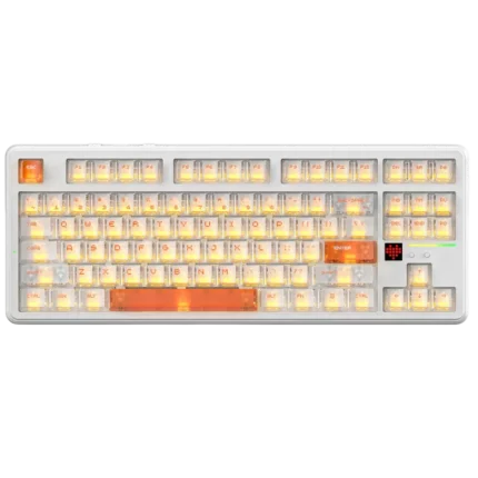 ATTACK SHARK X87 ULTRA Wireless Mechanical Keyboard WHITE
