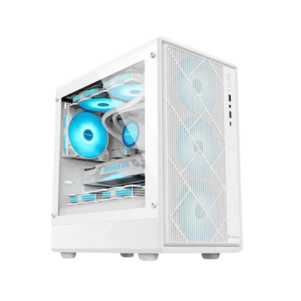 Alphafox 240 Gaming White (No Fans)
